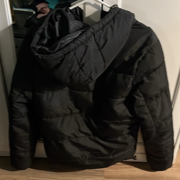 Aeropostale Black Remixed Down Hooded Jacket size XS - Picture 3 of 3